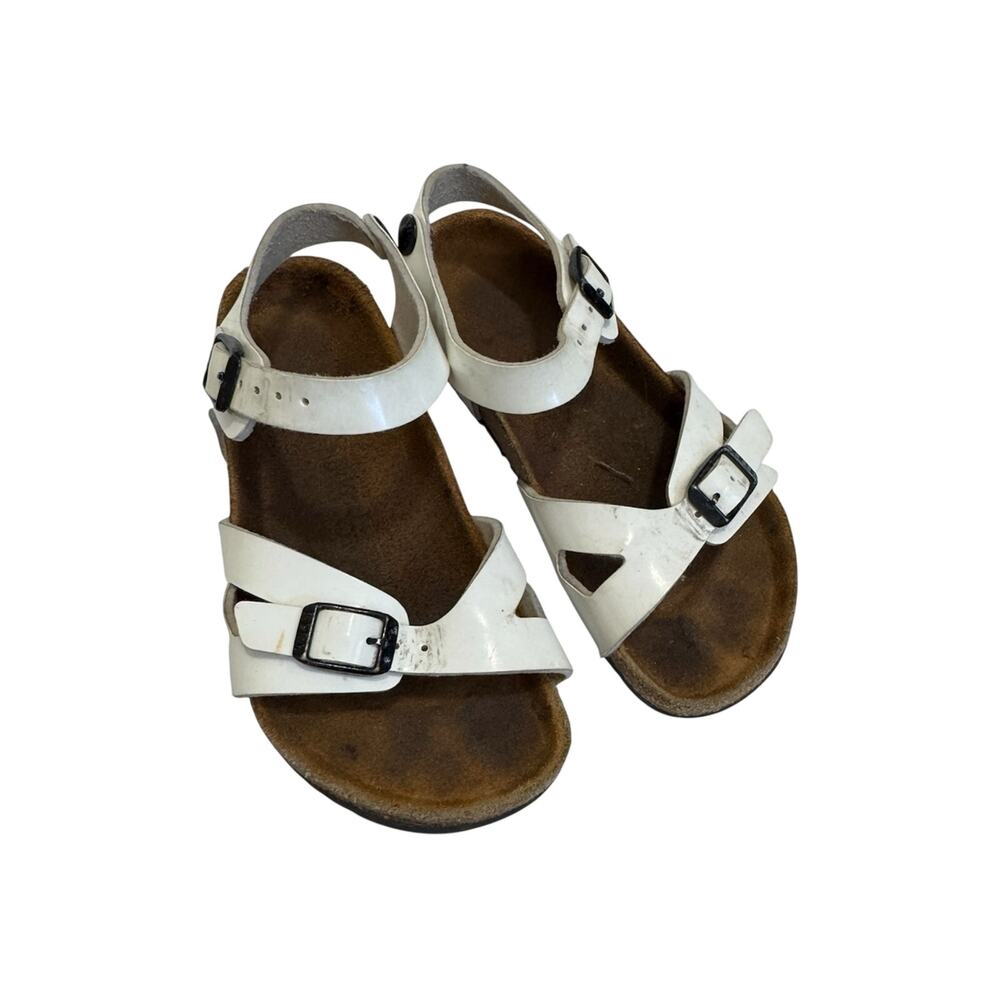 Birkenstock White Kids Sandals Toddler Girl 12 Classic Summer Casual
